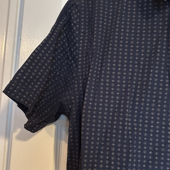 Native Code men’s blue short sleeve button down shirt size large - Picture 4 of 8